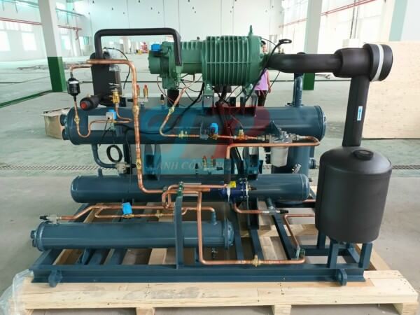 Tổ máy nén BITZER Trục Vít Giải Nhiệt Nước